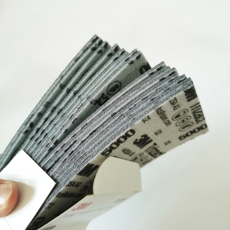 3M Trizact Abrasive foam sheet 30289  Self-adhesive Back 5000  Foam Disc Flocking Sponge Sandpaper Grit Dry Water Sanding Paper