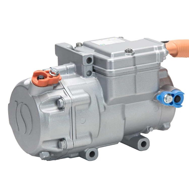 DC 144v Portable 34cc electric compressor for R404a R452a R407c frigo van truck refrigeration unit system  factory manufacture