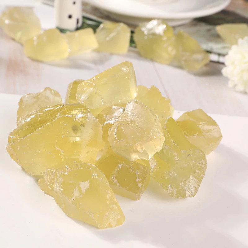 Natural healing Rock yellow Crystal stone unpolished rough raw stone for decoration