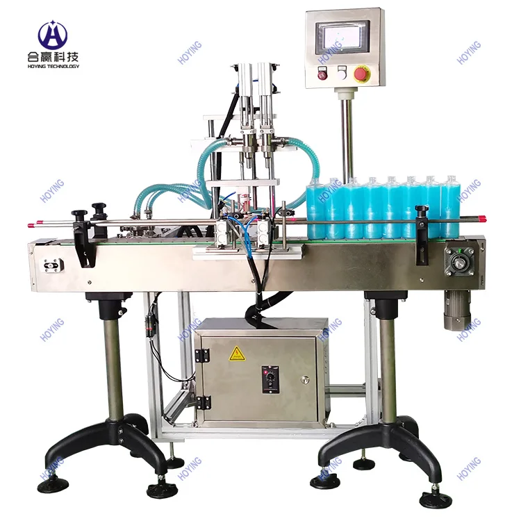 Medium capacity 1000 bottes/h automatic lotion bottle filling capping labeling machine