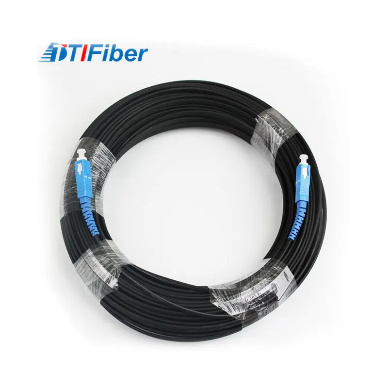  100 м FTTH прямой кабель с разъемом LC SC наружный волоконно-оптический