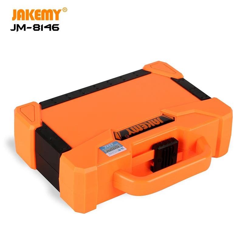 JAKEMY JM-8146 47 pcs in 1 Household magnetic diy repair tool kit for home maintenance tools for mobile screwdriver bit set