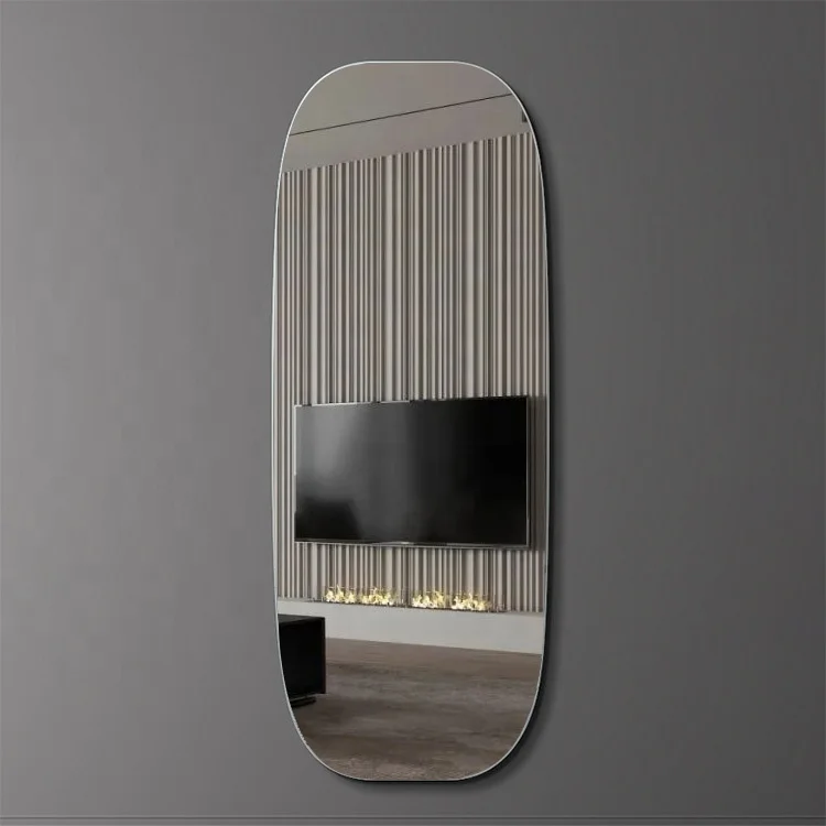 Frameless Wall Mirror modern Large Size Wall Art Decoration Irregular standing Mirror For Home Living Room