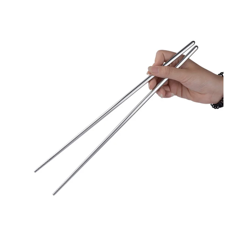 36cm Metal Stainless Steel Metal Custom Logo Cooking Spiral Chopsticks