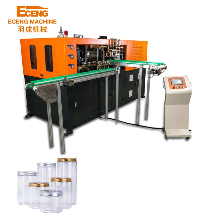 2 cavity automatic pet bottle blowing machine price / High Speed wide-mouth automatic PET Bottle Blow Molding Machine