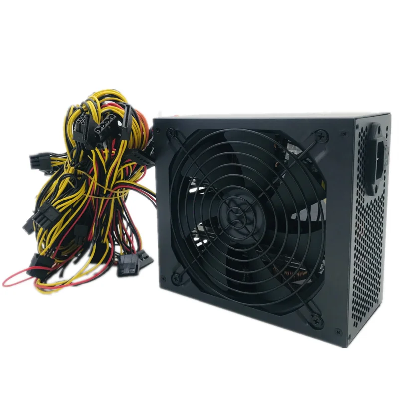 
New 1800W multi-channel computer power supply supports 16 PCI-E interfaces, multi graphics card power supply, ETH mining machine 