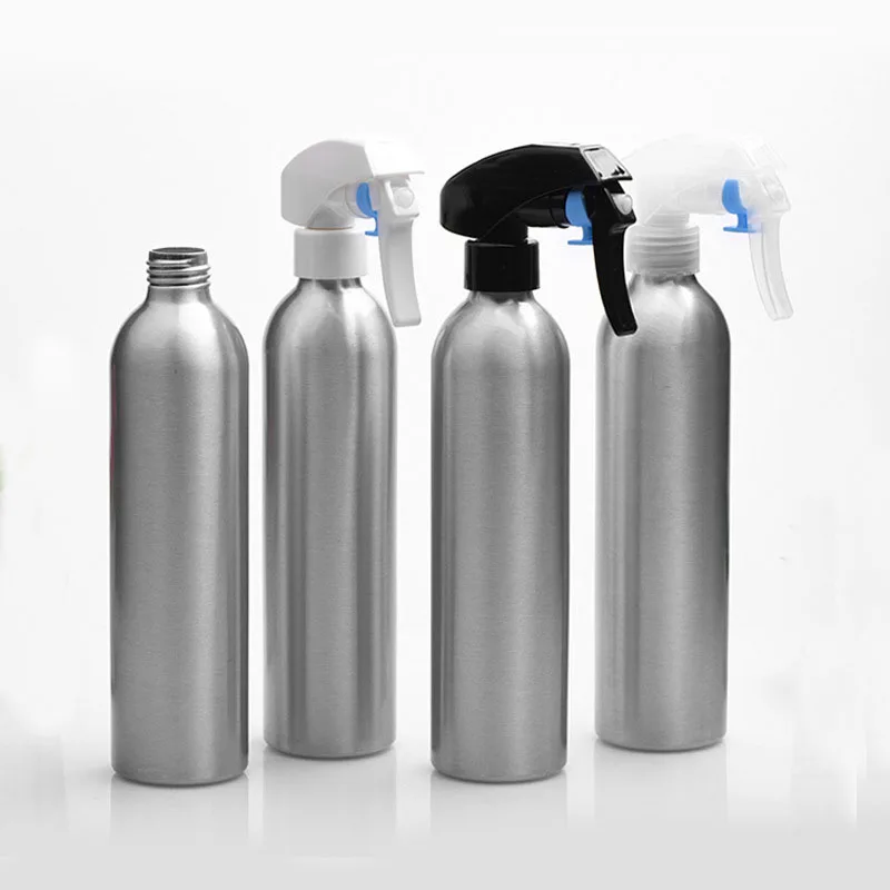 Refillable perfume plastic trigger paint aluminum spray bottle/hair salon water mist pressured pump fine mist cosmetic aluminum