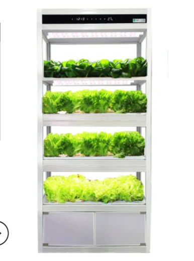 Intelligent Home Garden Vertical Hydroponic Grow Tower System With LED Light For Planting