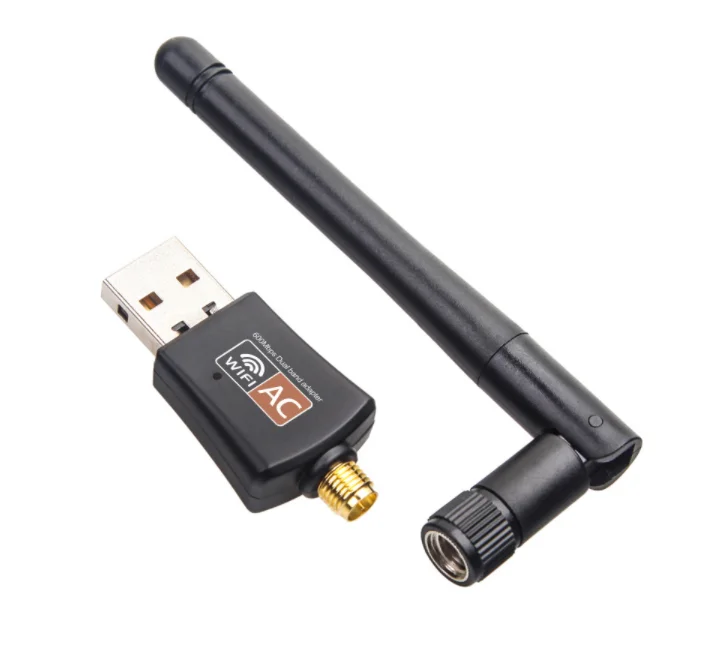 
600 Mbps Dual Band wif adapter wireless network card 2.4/5Ghz WiFi USB dongle Antenna 802.11AC for PC dongle 