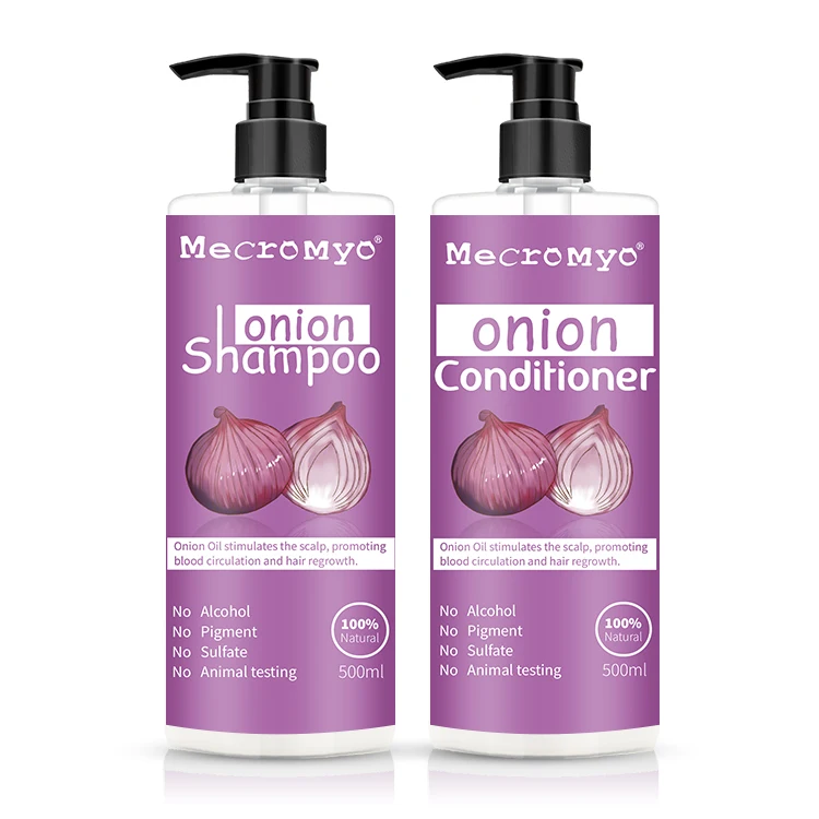 OEM/ODM Hair Care 500ml Onion Hair Fall Control Shampoo with Onion Oil &Plant Keratin Hair Loss Shampoo