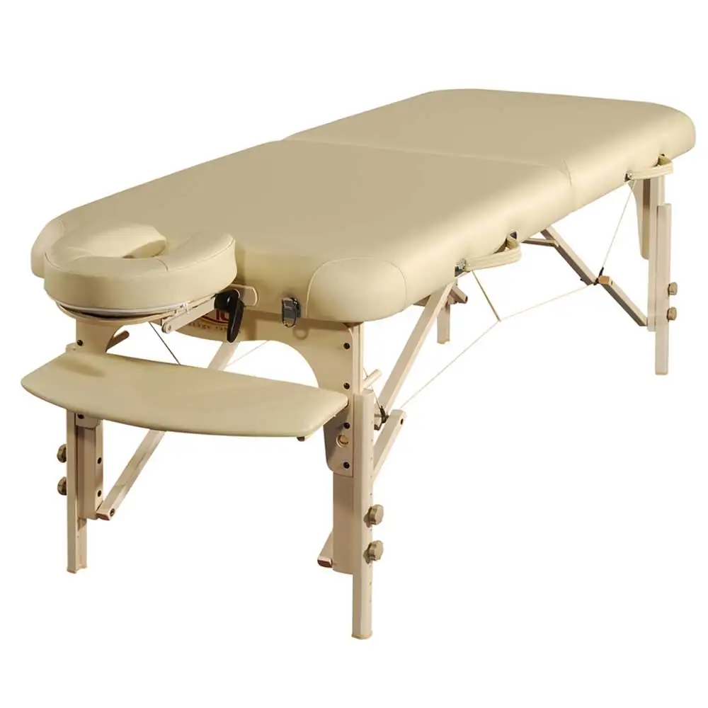 Luban-Fabius 5 year limited warranty Height adjustable Wooden Beauty Table Foldable massage bed