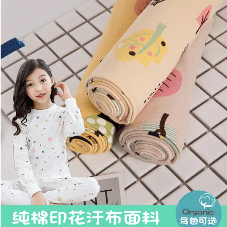 Cheap Stock 100% combed cotton single knitted jersey floral printed fabric for dress t shirt