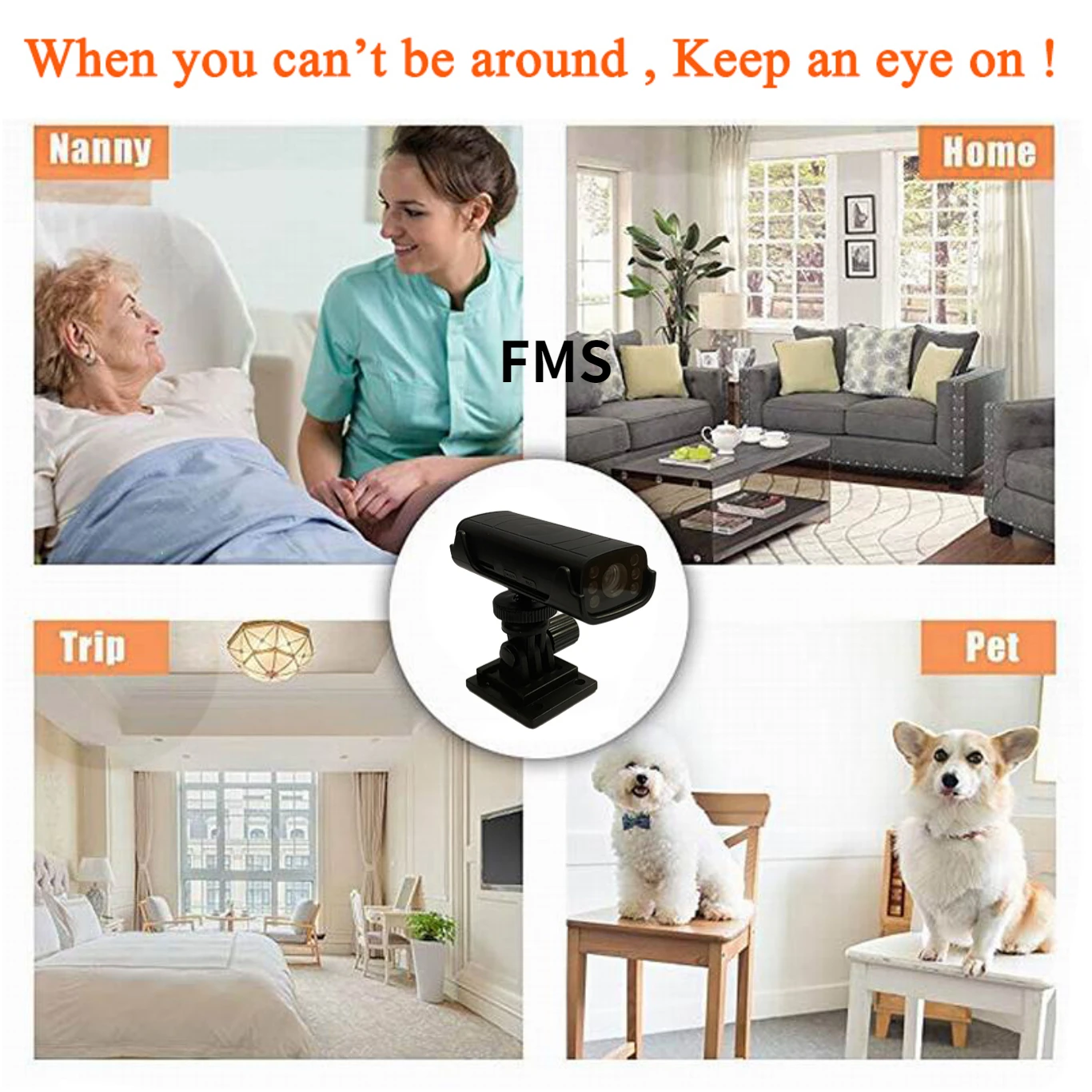 1080P Remote Portable Phone APP Room WiFi Security Surveillance Baby Pet Camera easy set up wireless mini Camera