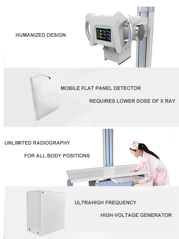 
2020 Yueshen YSX-500D 50kw500mA Newest hospital stationary Digital x-ray machine 