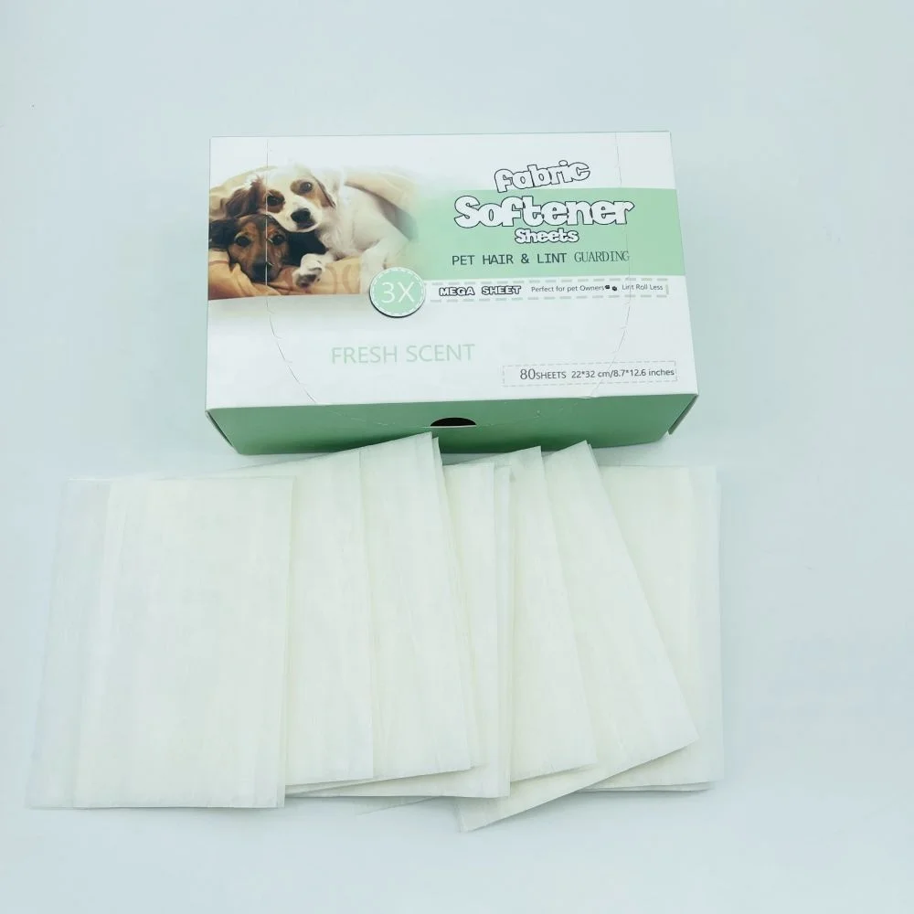 Factory Direct Sale Dryer Sheets Clothing Antistatic And Removing Wrinkles Softener Dryer Sheets For Pet Using Customized