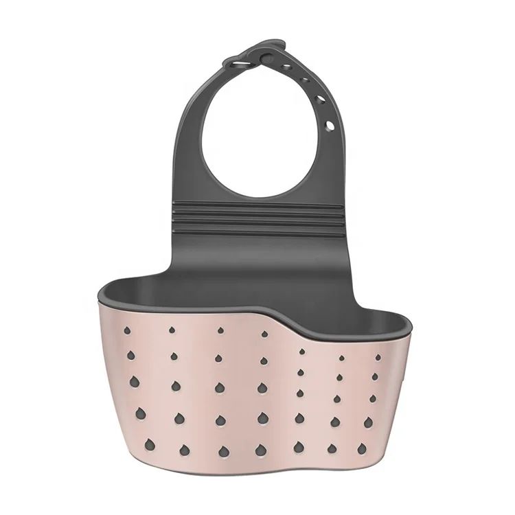 Double Decker Kitchen Sink Organizer with Suction Cup Includes Soap Sponge Drain Rack Holder Hanging Basket Storage Shelf Unit