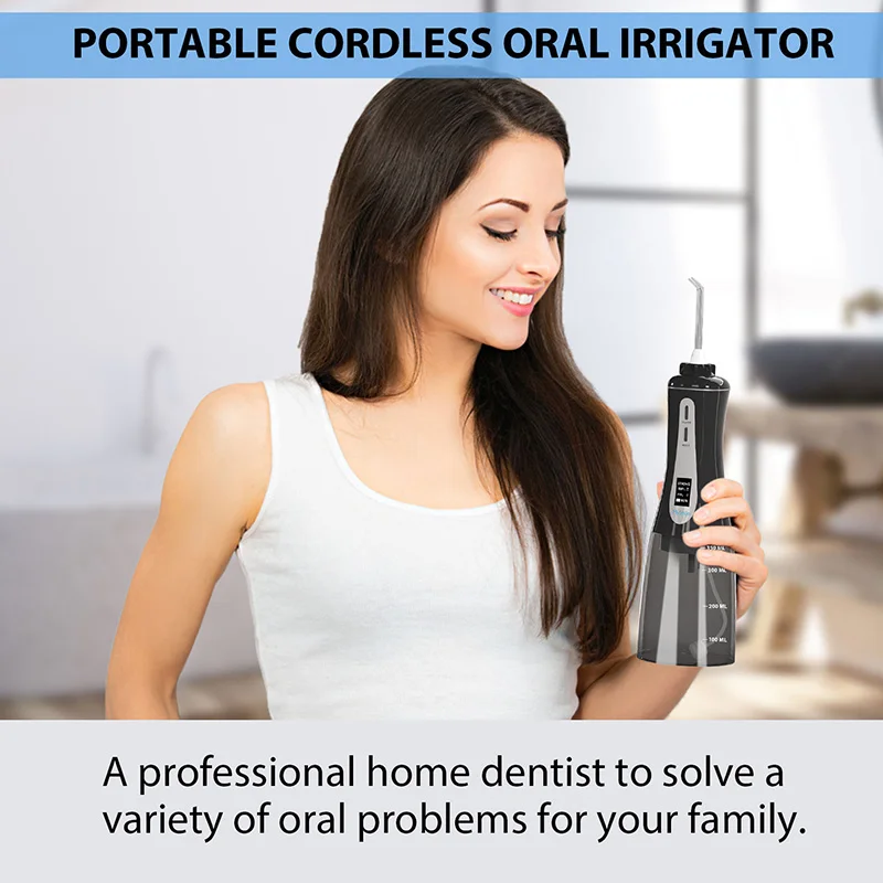 H 2ofloss water toothpick irrigator IPX-7 oral 5 modes