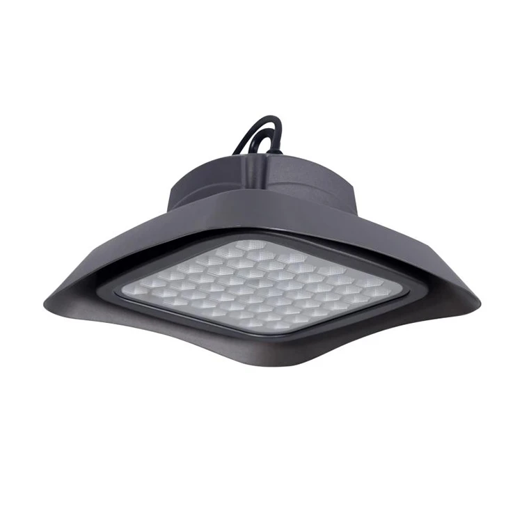 low glare IP65 waterproof warehouse 80w 100w 120w 150w square ufo led high bay light