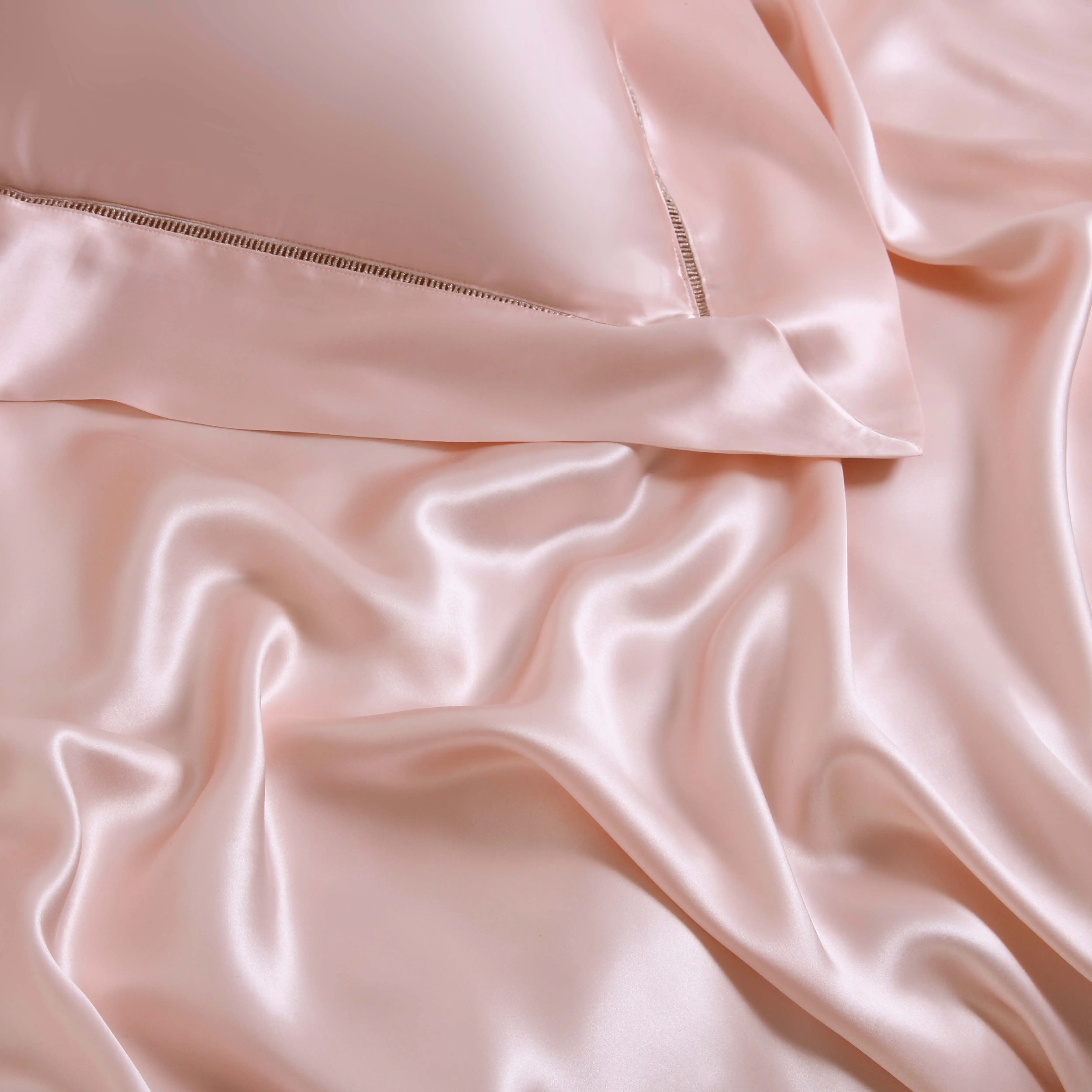 Luxury New Dream Series Ice Silk Washed 100% Mulberry Silk Bedding Four-piece Set Bed Sheet Bedsheets Comforter Duvet Cover