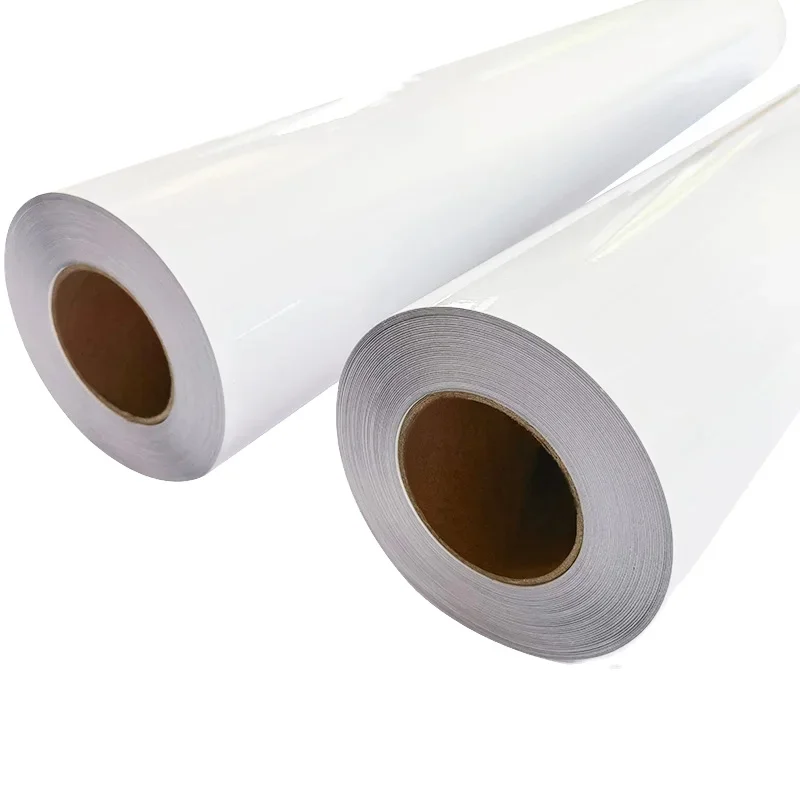 Factory Wholesale  Eco-solvent Self Adhesive Vinyl Sticker Printing Material Polypropylene Film PVC Roll
