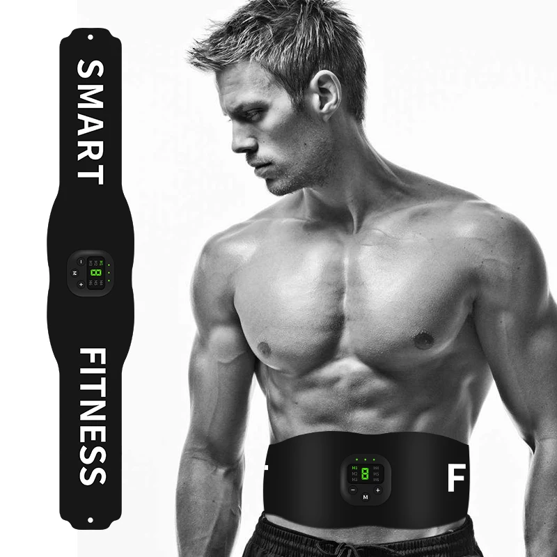 
Electric body slimming massager toner abdominal muscle stimulator reduce belly strengthen arm machine 