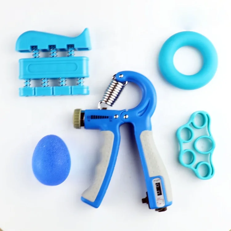  10-60Kg Countable Adjustable Heavy Gripper Fitness Hand Exerciser Grip Wrist Training Increase Strength 5pcs