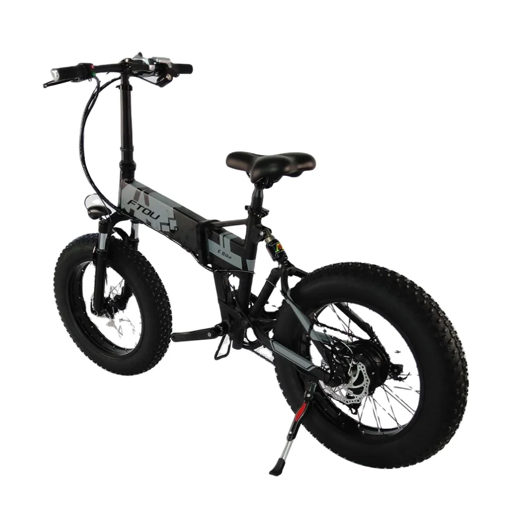  20 Inch 4.0 Fat E Bike 48V 12.8Ah Hidden Battery Folding Electric 500W