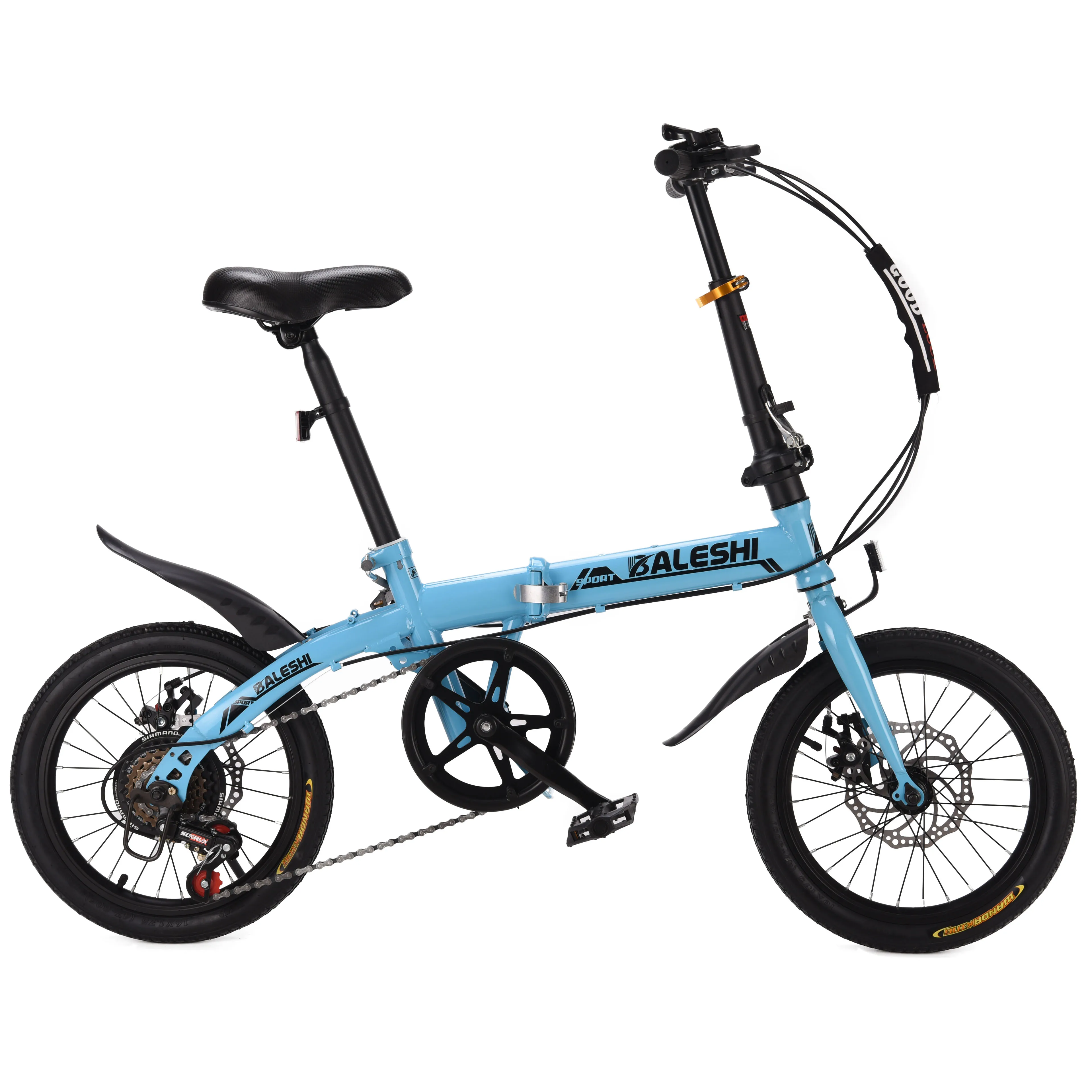 Mini Folding City Bike 7-Speed Fixed Gear Club BMX Road Bike for Adults Reliable Magnesium Alloy Disc Brake