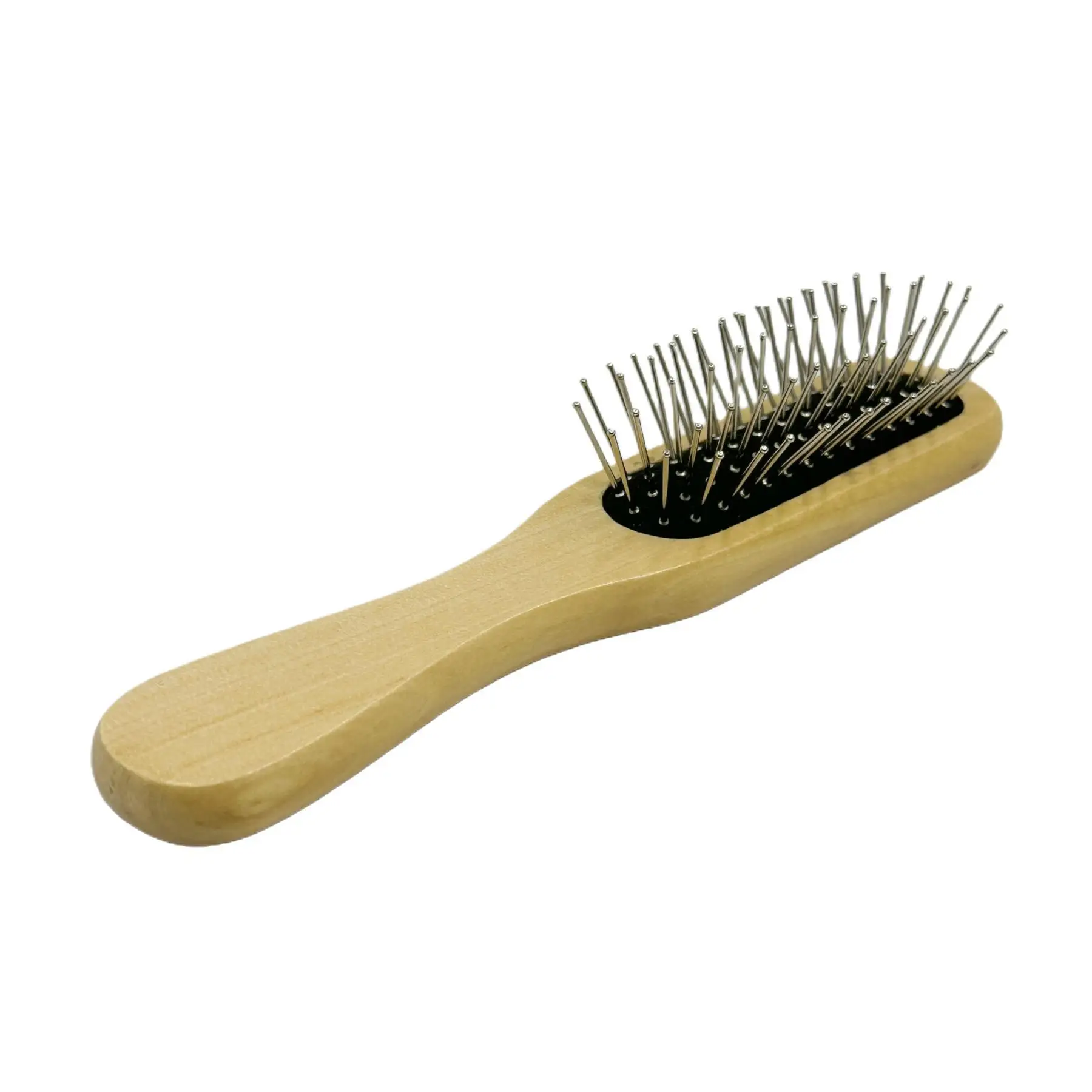 Hair Brush High Quality Stainless Steel Wooden Promotional Wooden Hair Brush Massage Comb
