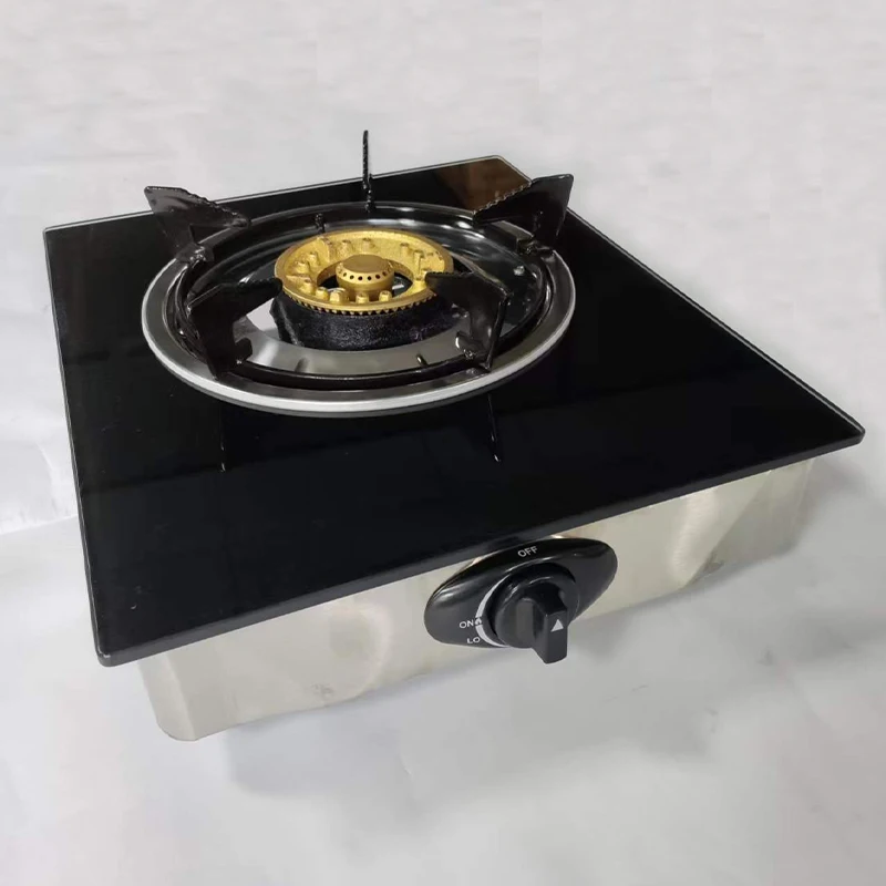 Kitchen Appliance Brand 1 WOK Burner NZ glass top Certified Gas Stove For household use