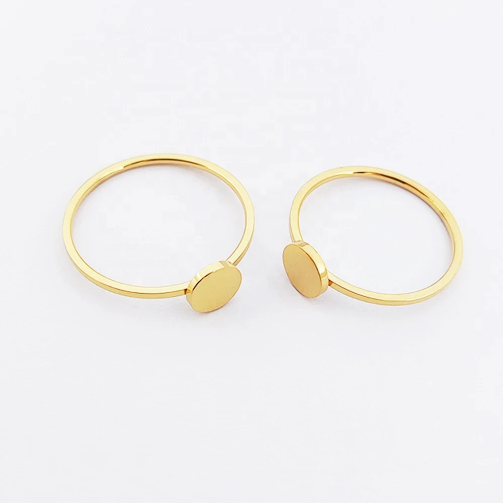 Золото/серебро кольцо настройки пустой Coreano Anillos De Compromiso Hombre простой Золотое 14K позолота нержавеющая сталь ювелирные изделия