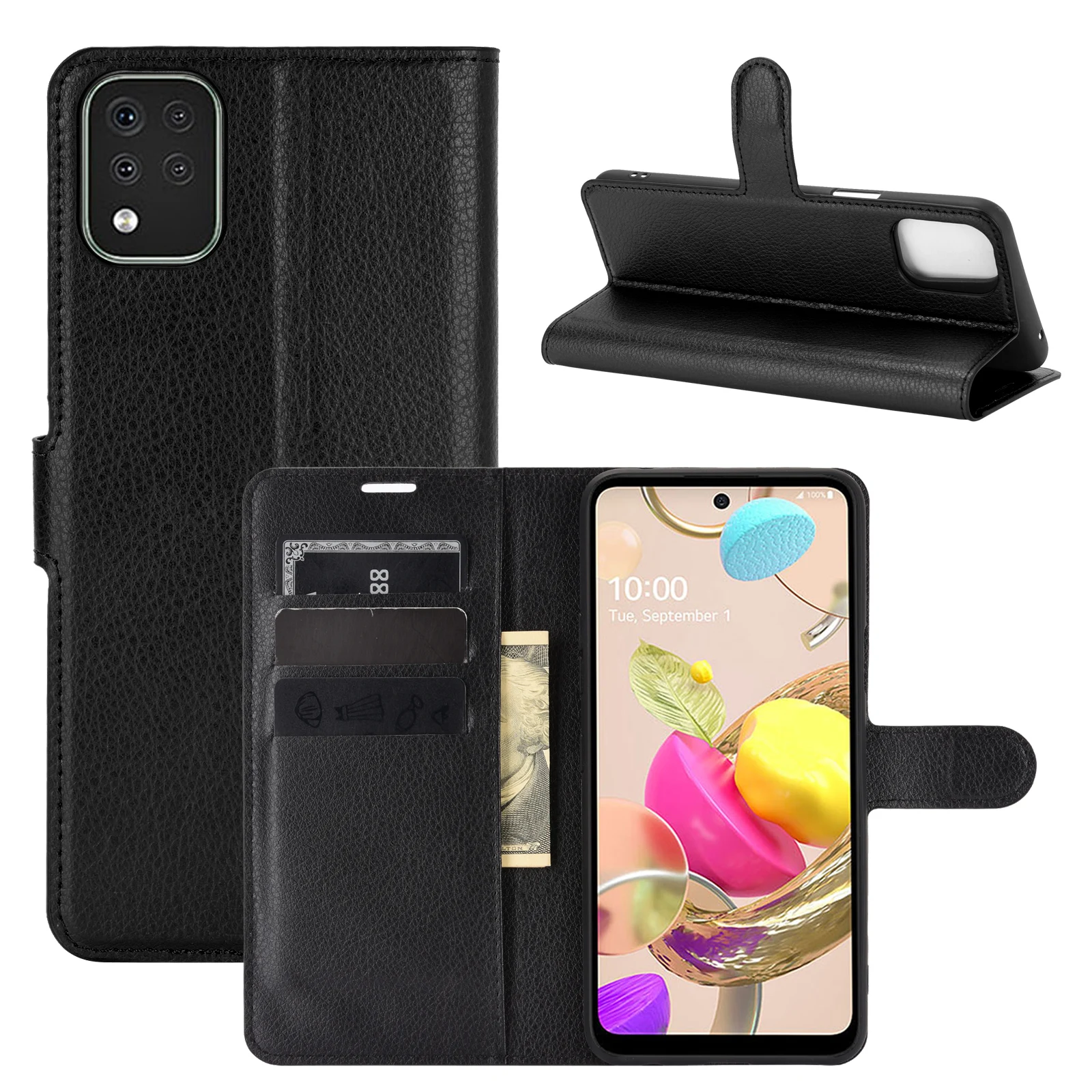 2020 новейшие модные ретро чехлы-бумажники из искусственной кожи с отделениями для карт флип-чехол для LG K42 сумки для мобильных телефонов