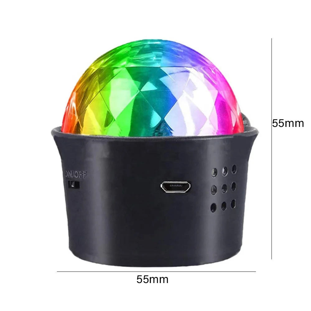 Mini party Disco Ball Lights Stage projector lights to music activated RGB sound control music light