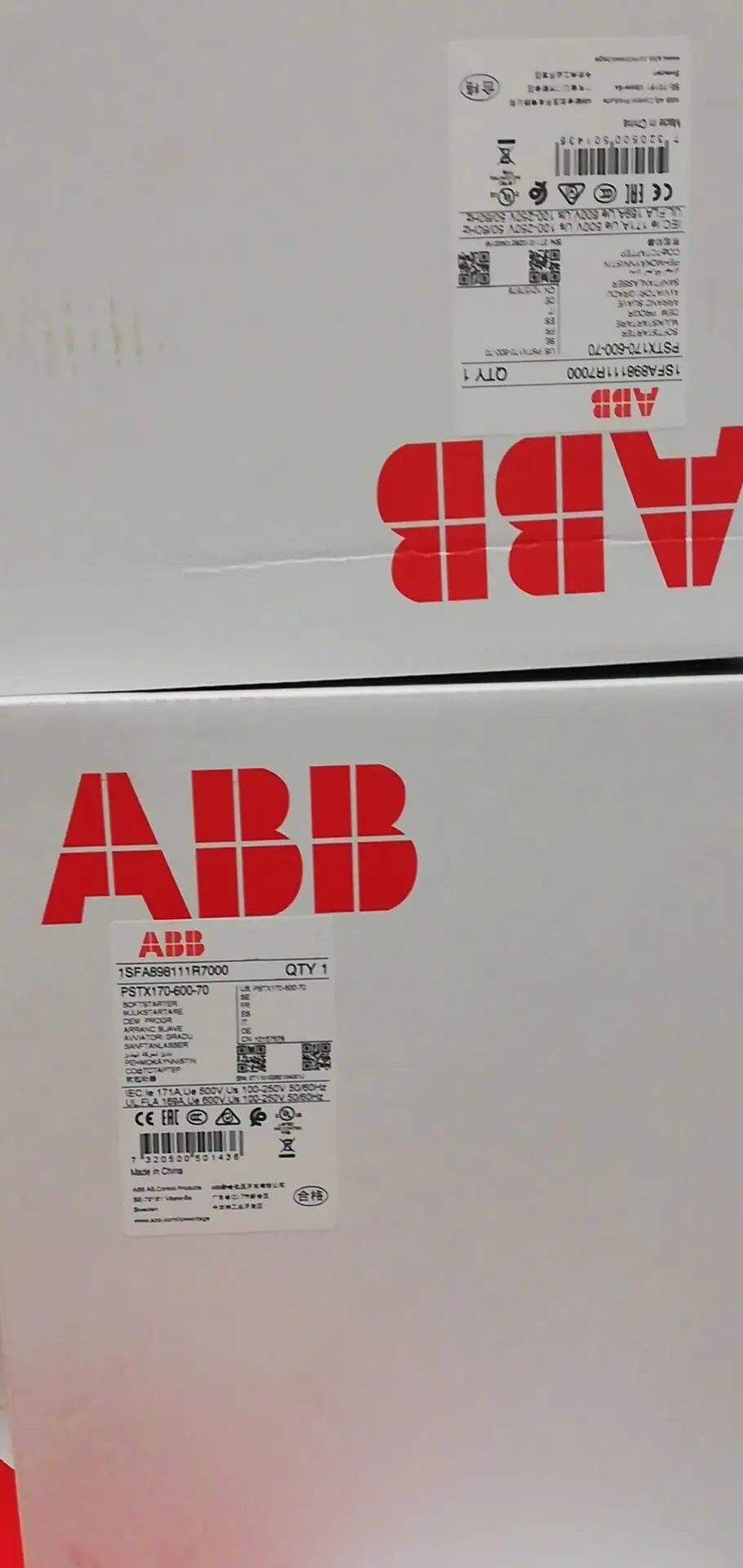 Distributors Industrial controls PSR Softstarter 22KW 1SFA896111R7000 PSR45-600-70 Softstarter for ABB