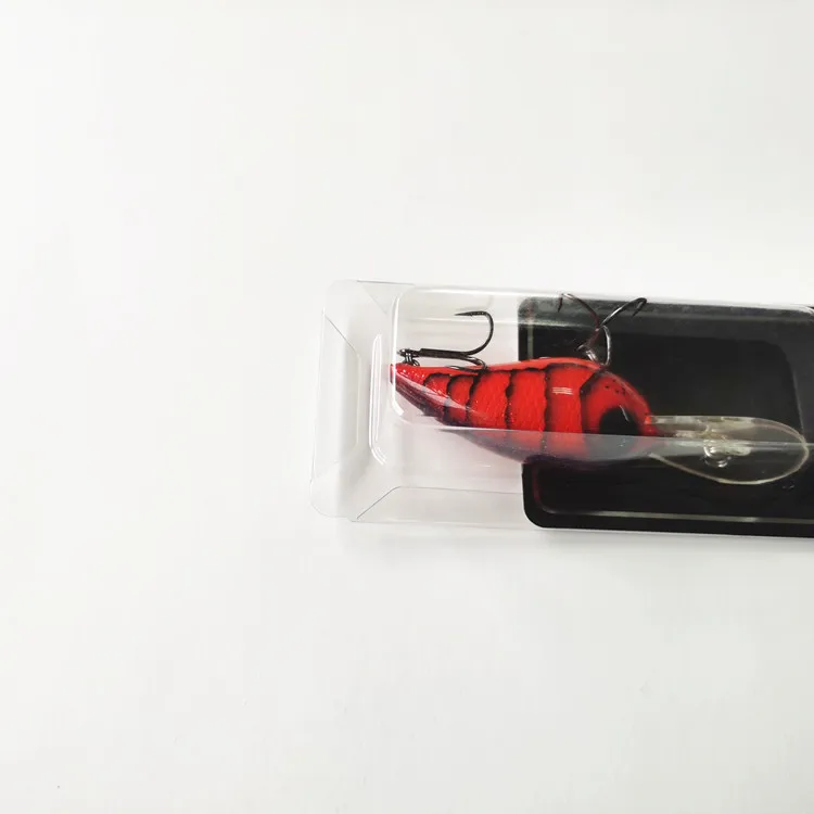 Custom PET Transparent Plastic PVC Clamshell Slide Blister for Fishing Lure Tackle Packaging fishing lures blister packs
