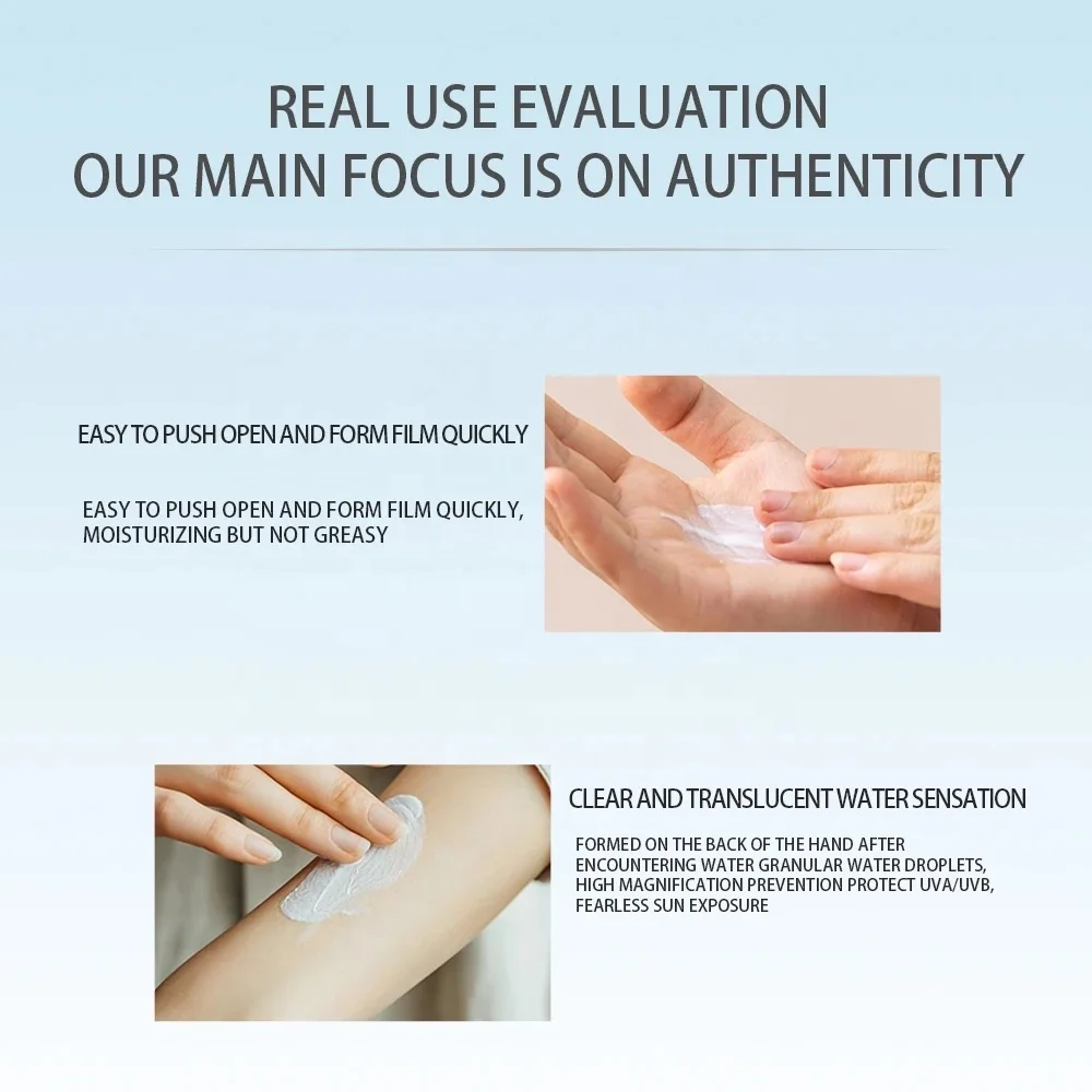 New Arrival Sun protection cream moisturizing waterproof light cream spf60 refreshing face sunscreen 100g