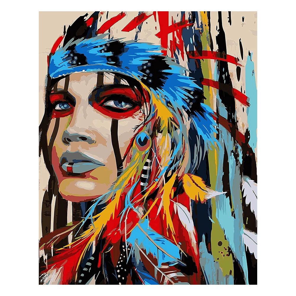 Wholesale diy oil digital painting by numbers kits abstract acrylic paint by numbers for adults home Decoration