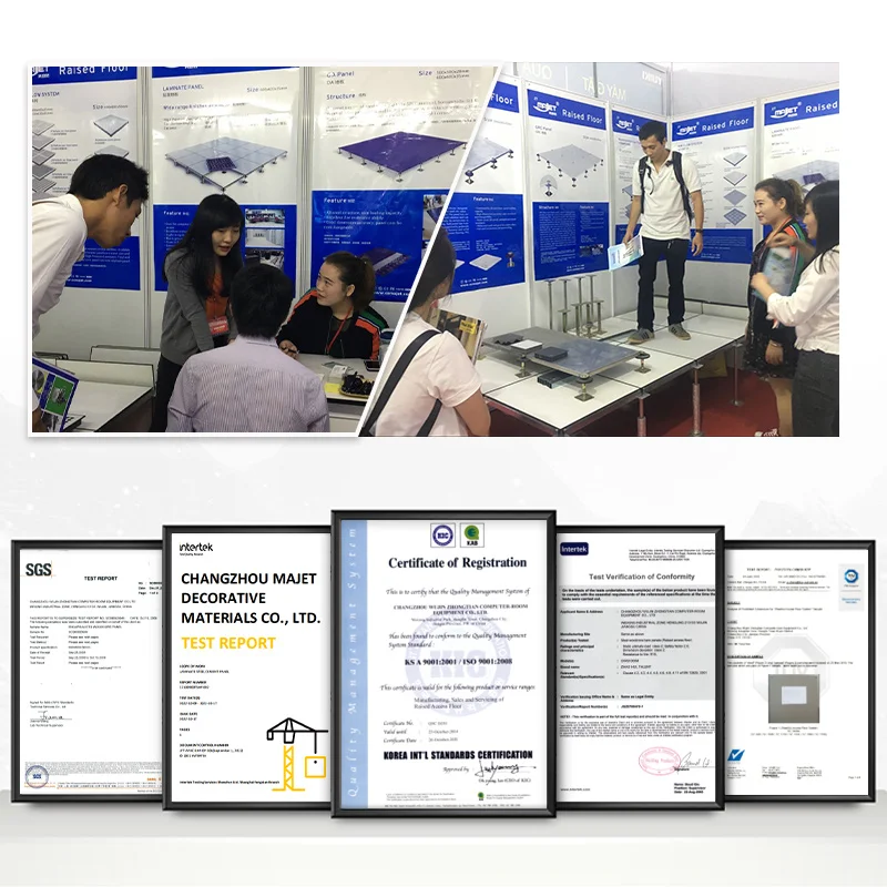 Majet data center steel anti static OA network raised access flooring system spcc steel trade show raised flooring