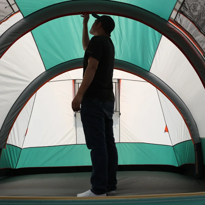 Factory wholesale 5-8 10 Waterproof Persons Family Camping Travelling Hiking Automatic Inflatable Tunnel Outdoor Air Tents