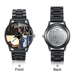 Dropship Product Custom 4 Photo Watch Stainless Steel Watches For Man Gift