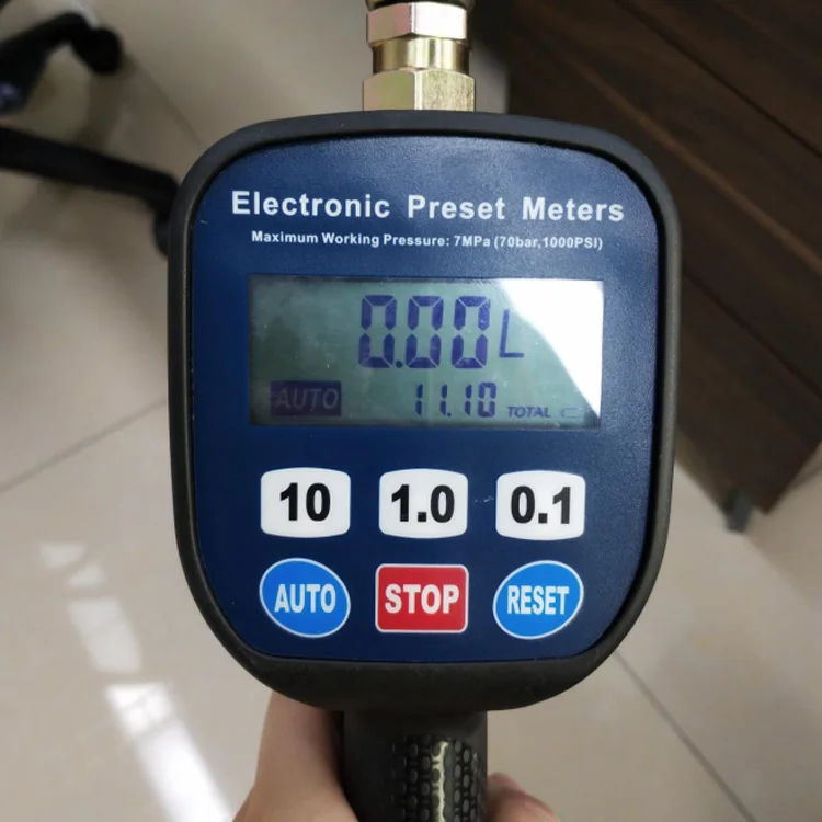DMECL High Pressure Presetting Digital Filling Oil Meter Dispenser Gun