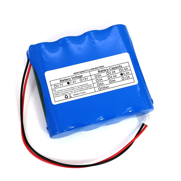 Hot sales li ion battery pack 7.4v 4400mah 18650 2s2p lithium battery icr18650 li ion battery pack 32.56wh 7.4v 4400mah with pcb