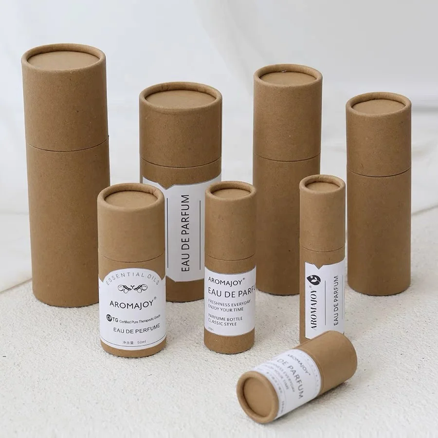 Hot Sale China Wholesale Paper Tube Packaging Box Craft 10ml 30ml Bottle Paper Tube Packaging Glass Serum Bottle with Paper Tube