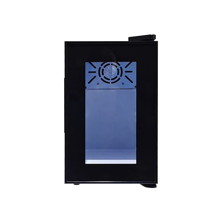 Meisda New SC08A 8L Compact Electric Portable Glass Door Bulk Milk Salad Bar Refrigerator for Hotel Household Coffee Use