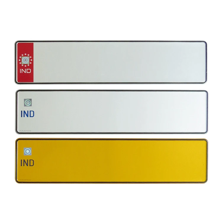 Custom Car Aluminium Ind Number Plate License Plate
