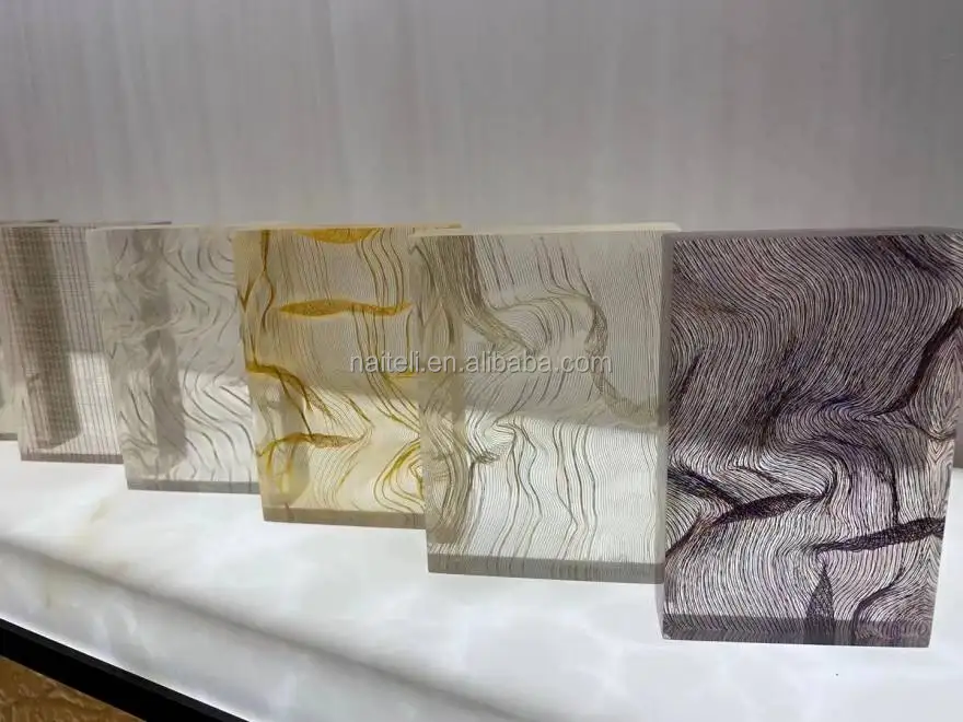 Горячая продажа декоративная акриловая панель смолы для