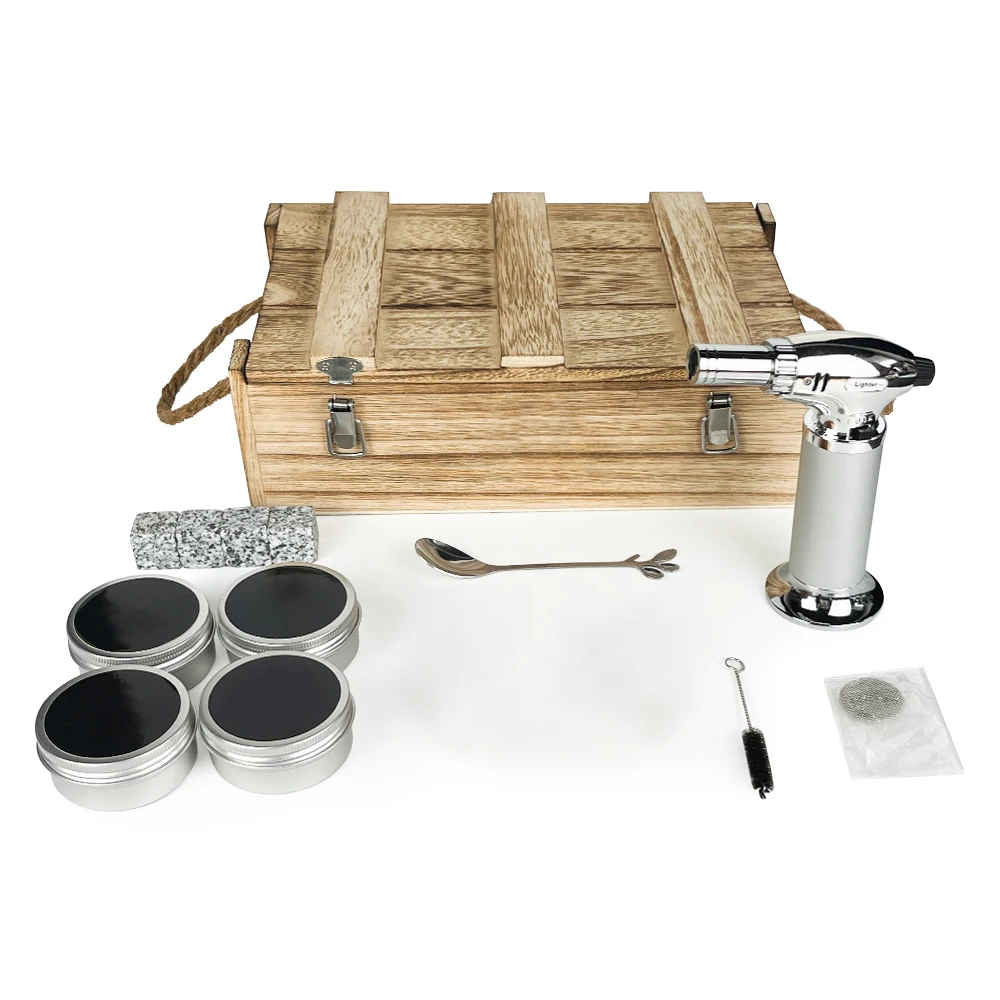 New design barrel shape bartenders whiskey cocktail smoker top for whiskey lover