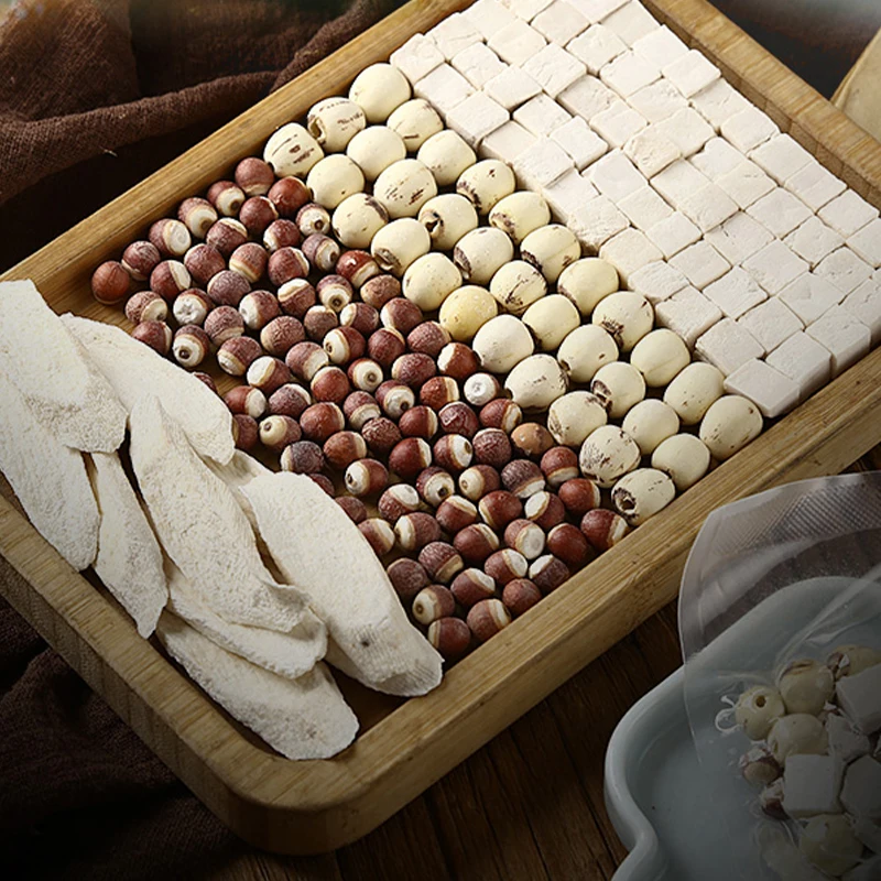Chinese Wholesale Sishen decoction Lotus seed Gorgon yam poria soup raw materials Individual packaging