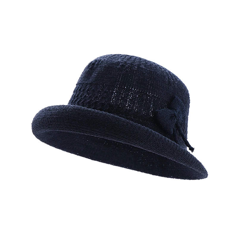 Новая женская шляпа с широкими полями из шелковой пряжи, трикотажная шляпа с широкими полями