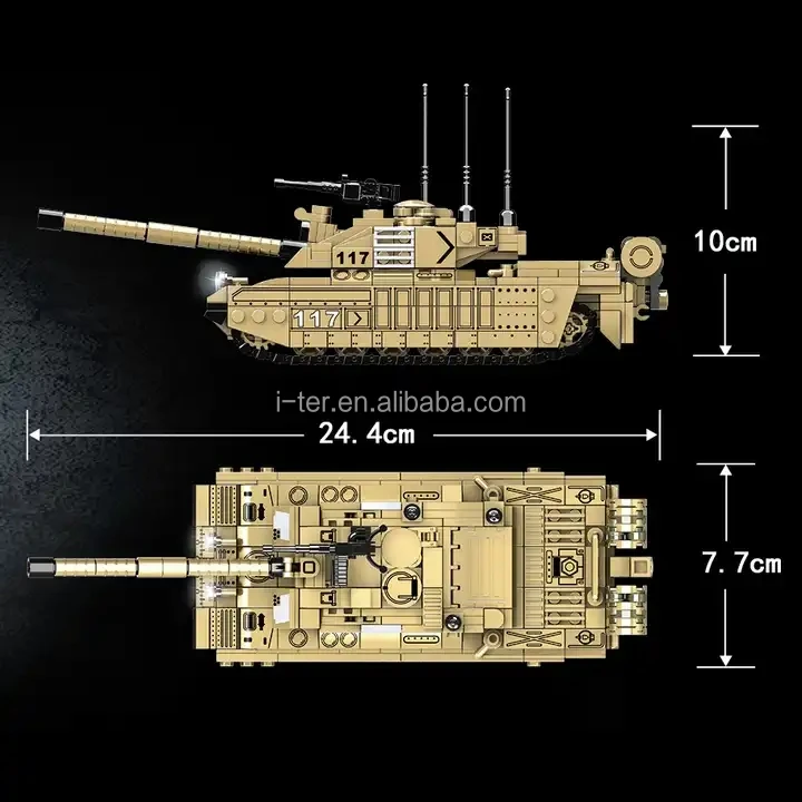 in stock Children toy brick Military Army Tanks  486 Pcs Building Block Sets DIY Educational Model Construction Toy